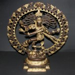 Shiva dansend, brons messing 48cm